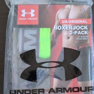 Under Armour Boxerjock 2-Pack - Black and Bright Green